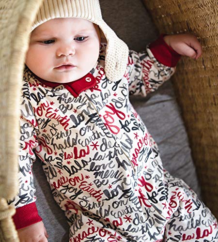 Image of Burt's Bees Baby unisex-baby Sleep & Play, Organic One-piece Romper-jumpsuit Pj, Zip Front Footed Pajama