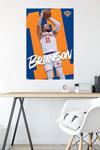 Miniatura 4 de NBA New York Knicks - Póster de pared de Jalen Brunson 24, 34 pulgadas de largo x 22.4 pulgadas de ancho, versión sin marco