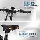 Aoki Flex Go Foldable Electric Bicycle | 48V 250W Hub Motor | 70km Range | 12.8Ah Removable Samsung Battery | 20" Fat Tyres | 25kmph Speed | Black gallery image