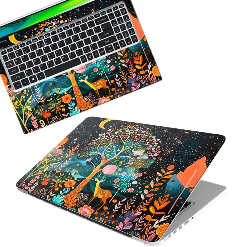 DSGN 872 Full Body Laptop Skin Bubble-Free| Laminated| Removable| HD Quality Sticker for Laptops Upto 15.6 Inches Compatible with Hp/Dell/Acer/Lenovo/Asus etc.