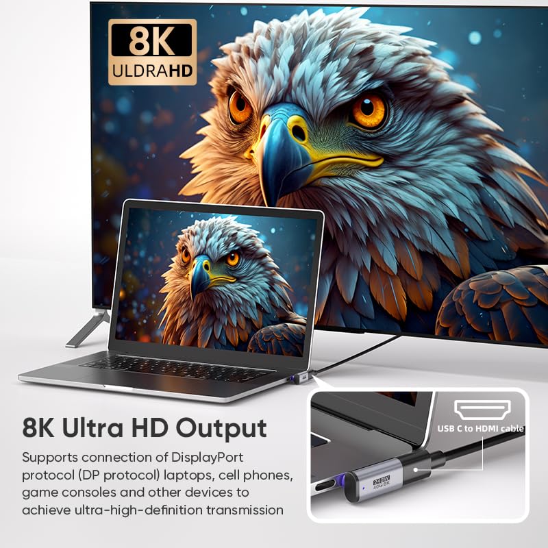 Adaptador Magnético USB-C Ángulo 90° 240W Pack 2 miniatura 5