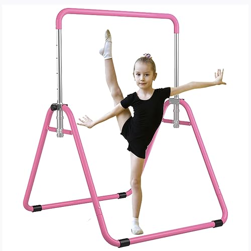 Barras de gimnasia para el hogar, equipo de gimnasia para niños, ajustable para entrenamiento junior en casa, barra de gimnasia para niños de 3 a 7