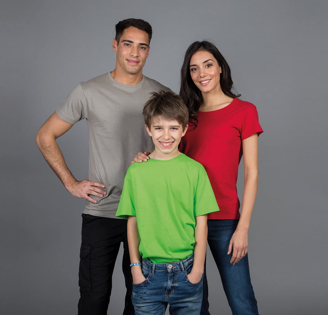 Niscioma T-Shirt Donna Maniche Corte - Tshirt Maglia da Lavoro Promozionale, Maglietta Manica Corta Cotone, Tshirt Maglia da Lavoro, T Shirt Tinta Unita Stampabili Girocollo, Basic Shirt ARG