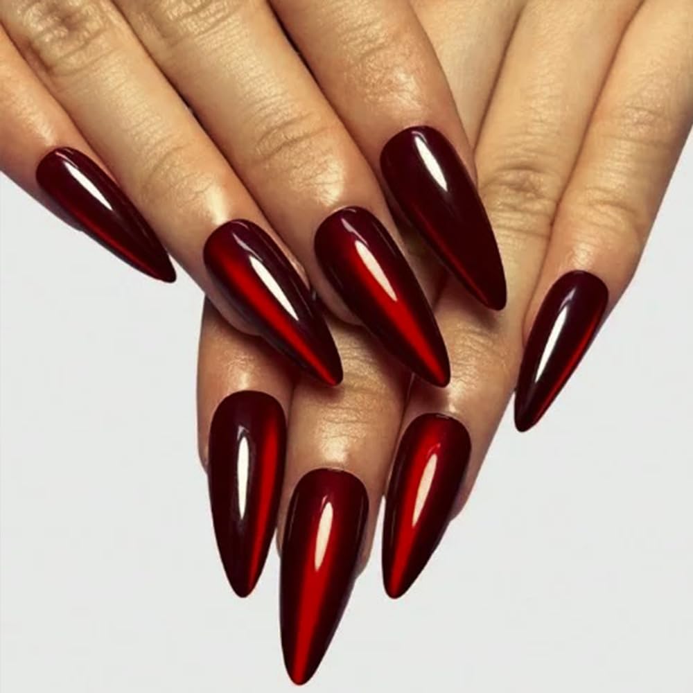 Press On Nails - Instant Almond French Tips -32