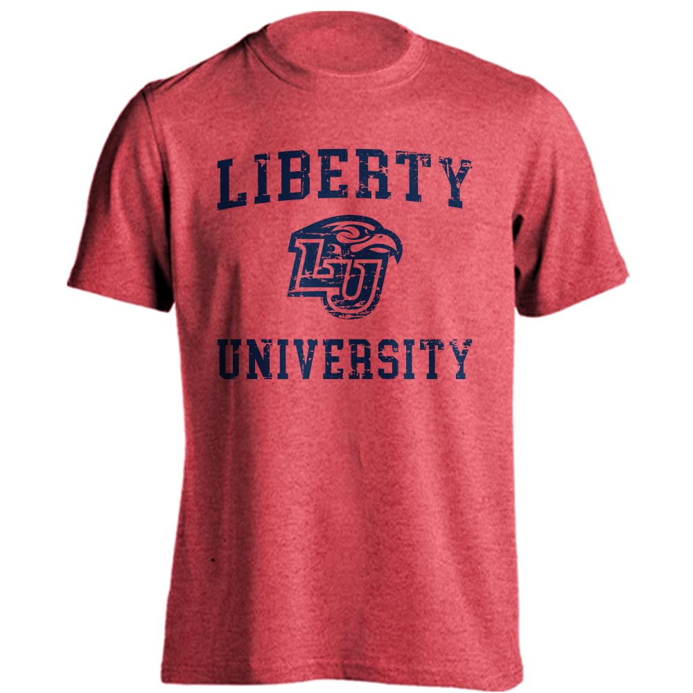 Liberty Flames Distressed Retro T-Shirt
