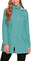 Vista 24 de Chaqueta Zhenwei impermeable, ligera, con capucha, uso activo, para exteriores, forrada para lluvia, larga, S-XXL, para mujer