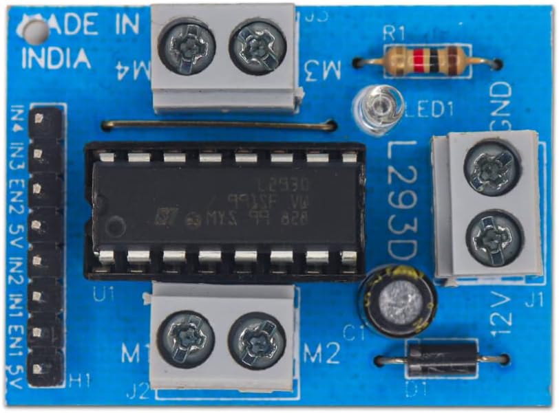 L293D Motor Driver Module Compatible L293D Ic Based Dc Motor/Stepper Motor Driver (Made In India)
