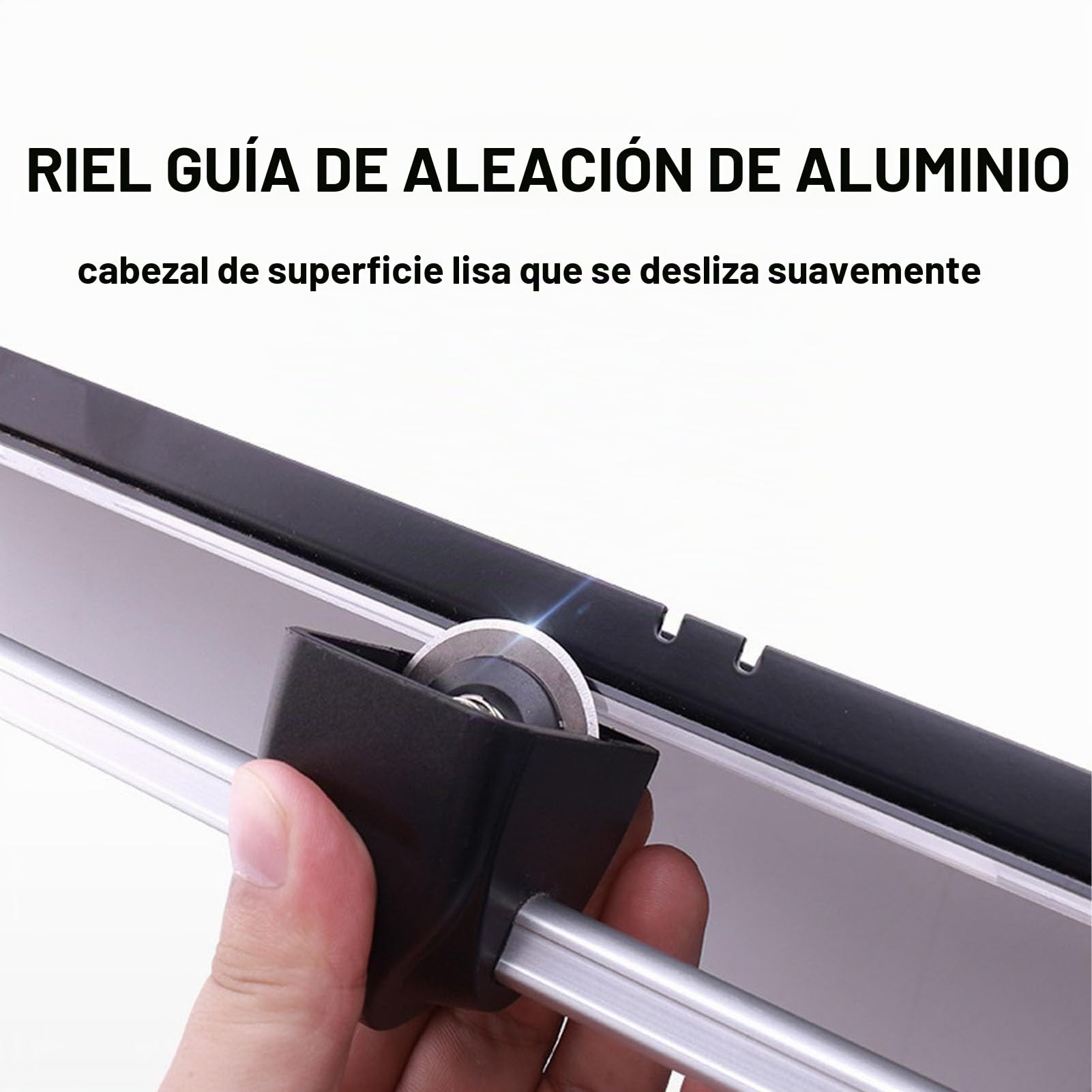 Cortadora de Papel de Alta Resistencia, Guillotina A4/A3/A2, Capacidad de Corte de hasta 10 Hojas, Cabezal de Guillotina Deslizante, Panel metálico Inoxidable(A2)