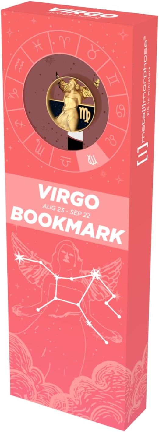 Metalmorphose - Virgin Zodiac Sign Bookmark - Virgin Astrological Sign - Gift for Men, Women and Children