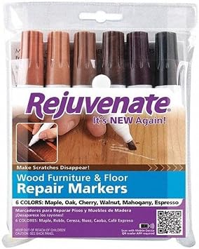 Rejuvenate Assorted Medium Tip Wood Marker 6 pk