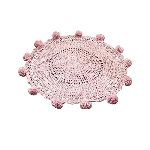 VOSAREA Alfombra de bebé para gatear, alfombra para dormitorio de niñas, alfombra de punto bohemio, alfombra de baño, alfombra de piso, alfombra de