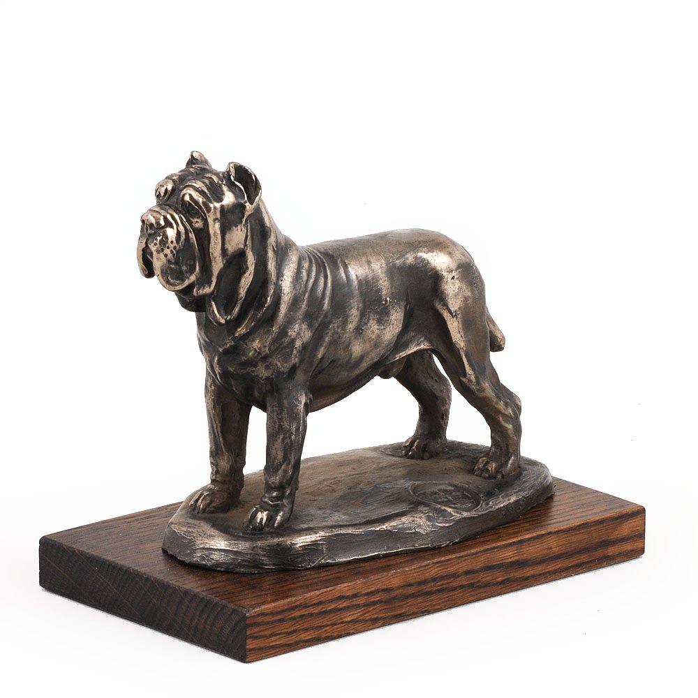 Art-Dog Dog Wooden Base Statue - Unique Edition ArtDog Collection - Handmade Dog Sculpture for Dog Lovers - Handmade Sculpture Indoor– Dog Figurine – Statue Mastino Neapolitano