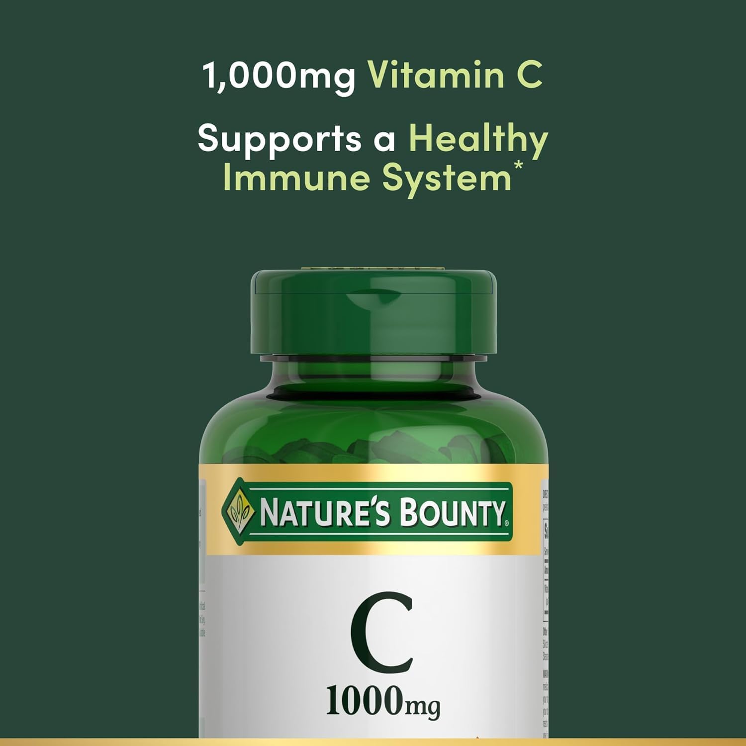 Nature's Bounty Vitamin C, 1000mg, 100 Caplets (Pack of 3)