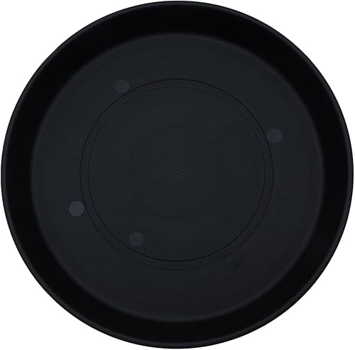 Miniatura 8 de The HC Companies Plato redondo Prima de plástico de 12 pulgadas, bandejas para plantas de interior y exterior para macetas, 12.4 x 12.4 x 1.5