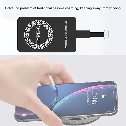 Miniatura 3 de Wireless Charging Adapter  Electronic Components Type-C 5W  Slim Receiver Adapter  Wireless Charging Receiver for Fast, Efficient, and Safe