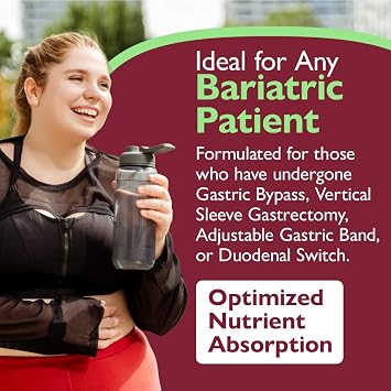 Celebrate Vitamins 4-in-1 Bariatric Multivitamin with Calcium Citrate Protein Shake, 500mg Calcium, for Post Bariatric Surgery, Vanilla Cake Batter, 14 Servings