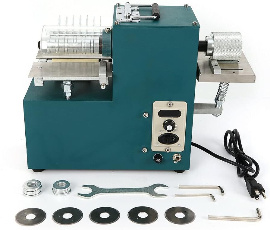 Electric Leather Strip Cutting Machine, 110V 40W Dual Head