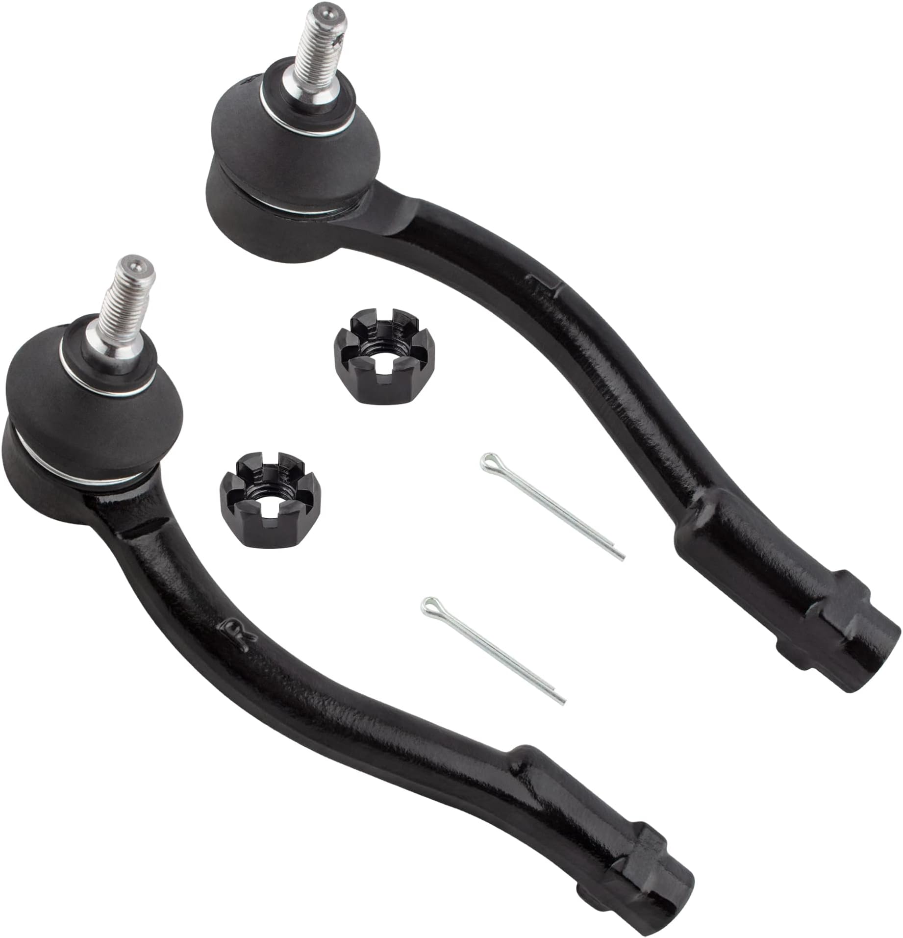 BOXI 2pcs Front Outer Tie Rod Ends Fit for Kia Rio 2006-2011 / for Kia Rio5 2006-2011 - Sedan/Hatchback 4-Door 1.6L l4 | ES800350 ES800349