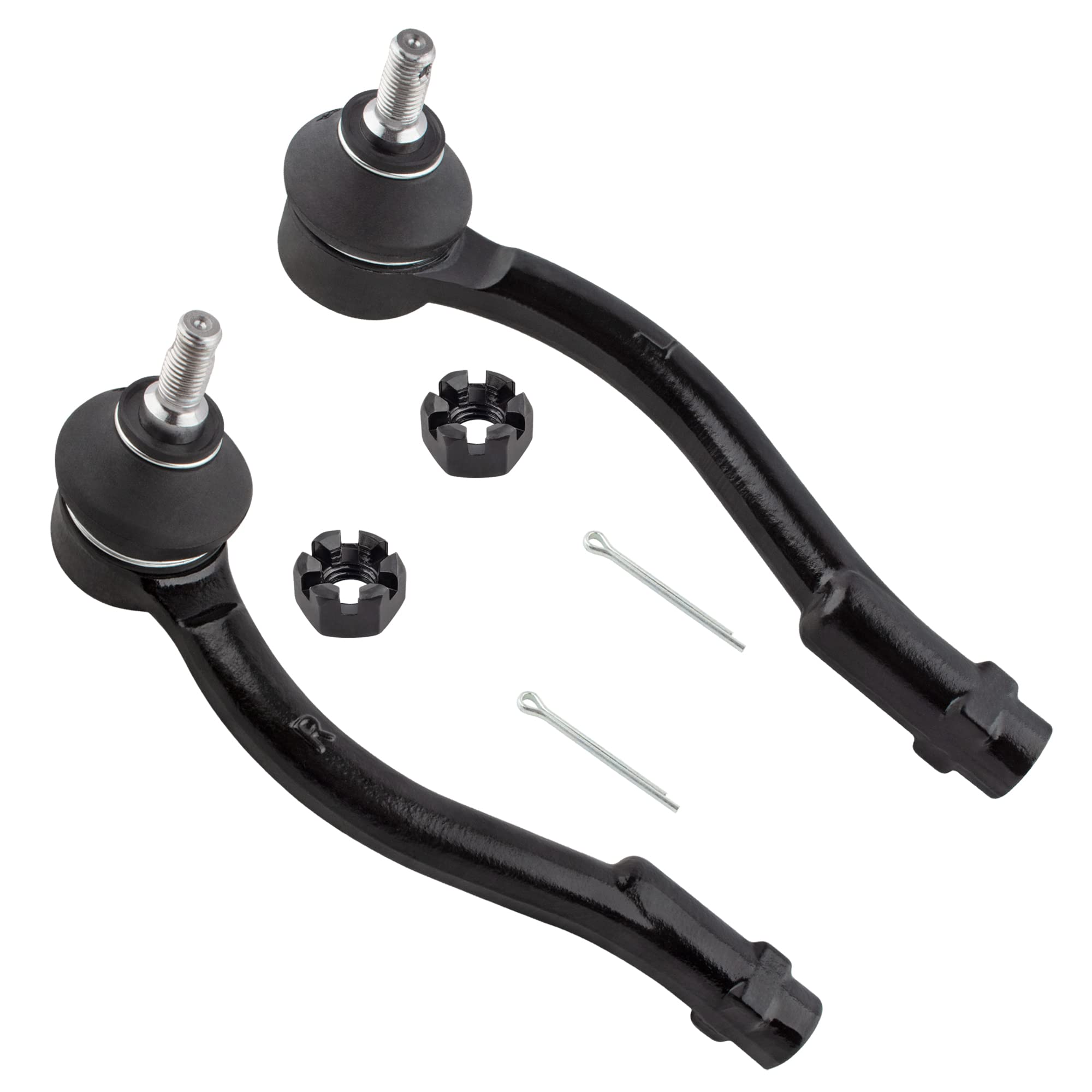 BOXI 2pcs Front Outer Tie Rod Ends Fit for Kia Rio 2006-2011 / for Kia Rio5 2006-2011 - Sedan/Hatchback 4-Door 1.6L l4 | ES800350 ES800349