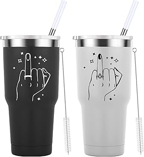 Mamihlap Ring Finger Travel Mug 30oz Tumbler.Engagement Gifts Wedding Gifts for Couples.Bride To Be Newly Engaged Bridal Shower Gifts.Wedding Tumbler for Newlyweds Couple Bride & Groom.(Black&White)