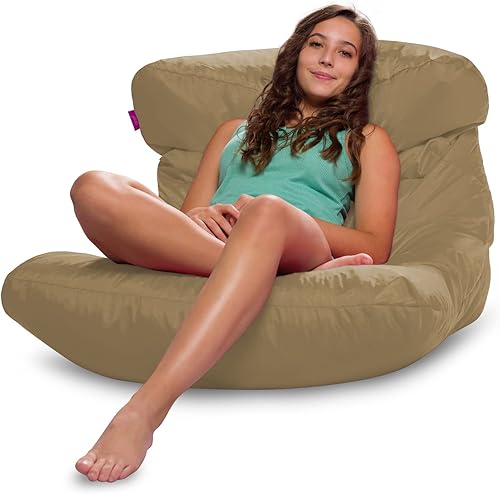 Miniatura 552 de Posh Creations Puf estructurado cómodo para jugar, leer y ver la televisión, Malibu Lounge, tela de lona para colorear, criaturas Criaturas de tela