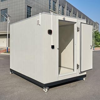 Easy Operate Walk In Cooler, Walk In Freezer for Sale - Commercial Large Capacity, Temperature Control Cold Room for Supermarket Restaurant Seafood Meat Fish Fruits Vegetables Storage