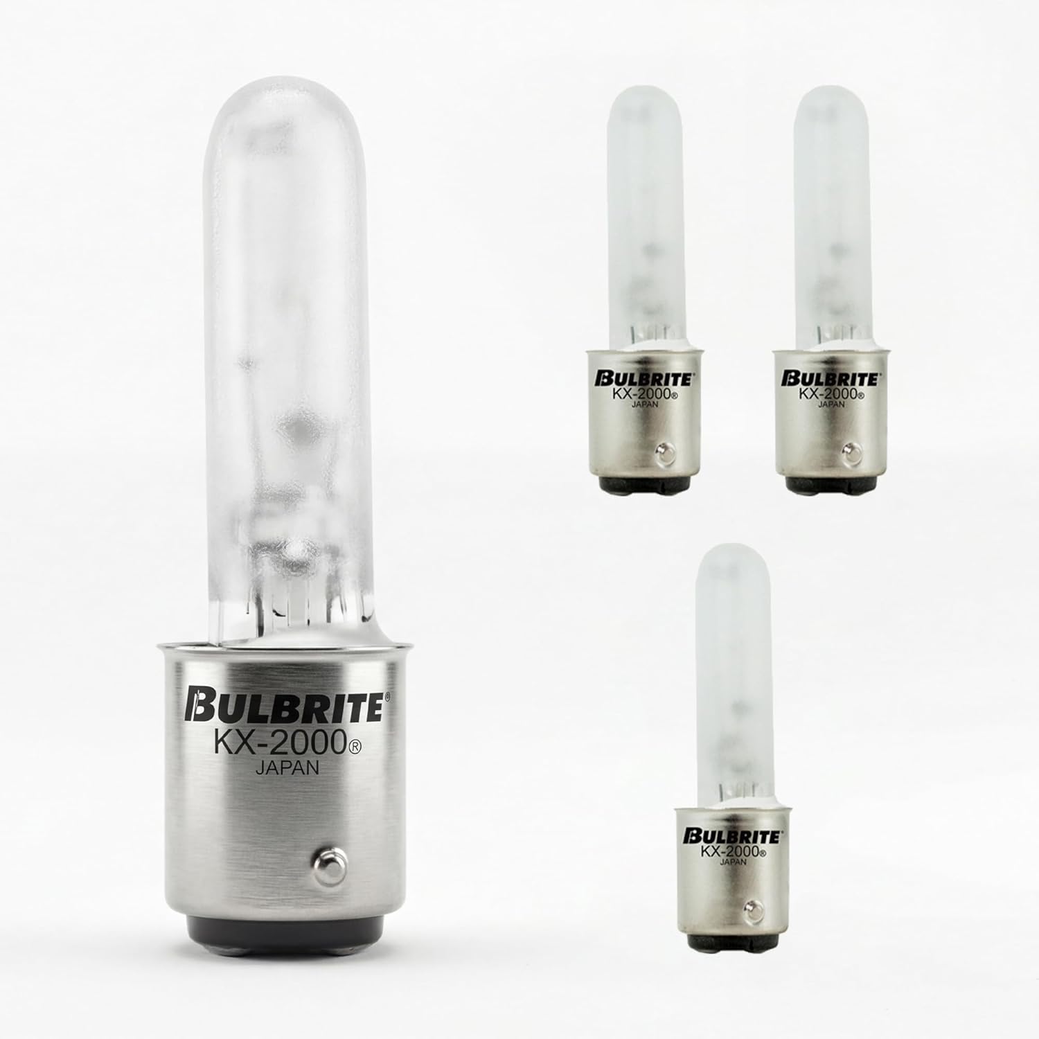 Bulbrite 473261 KX60FR/DC 60-Watt Dimmable KX-2000 Krypton/Xenon T3, DC Bayonet Base, Frost (Pack of 4)