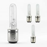 Vista 1 de Bulbrite 473261 KX60FR/DC KX-2000 KX-2000 KX60FR/DC regulable KX-2000 T3, base de bayoneta DC, escarcha (paquete de 4)