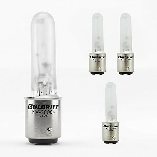 Bulbrite 473261 KX60FR/DC KX-2000 KX-2000 KX60FR/DC regulable KX-2000 T3, base de bayoneta DC, escarcha (paquete de 4)