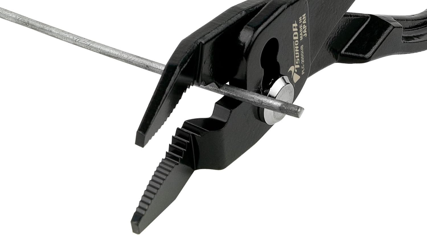 Tsunoda PLC-200GUB Slip Joint Pliers 8 Inch, Thin Jaws, 3-Position Extra-Wide Adjustment, Parallel Curved Jaws, Made in Japan