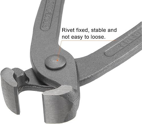 Miniatura 10 de HARFINGTON Alicates de corte de extremo de 9 pulgadas, alicates para hormigón de uñas, alicates extractores con mango de plástico azul amarillo para