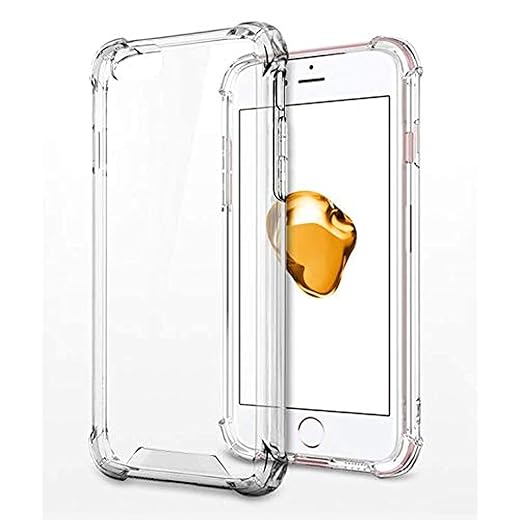 جراب من بلاستيك حماية شفاف مضاد للكسر لجهاز ايفون 6 بلص و6 اس حافظة