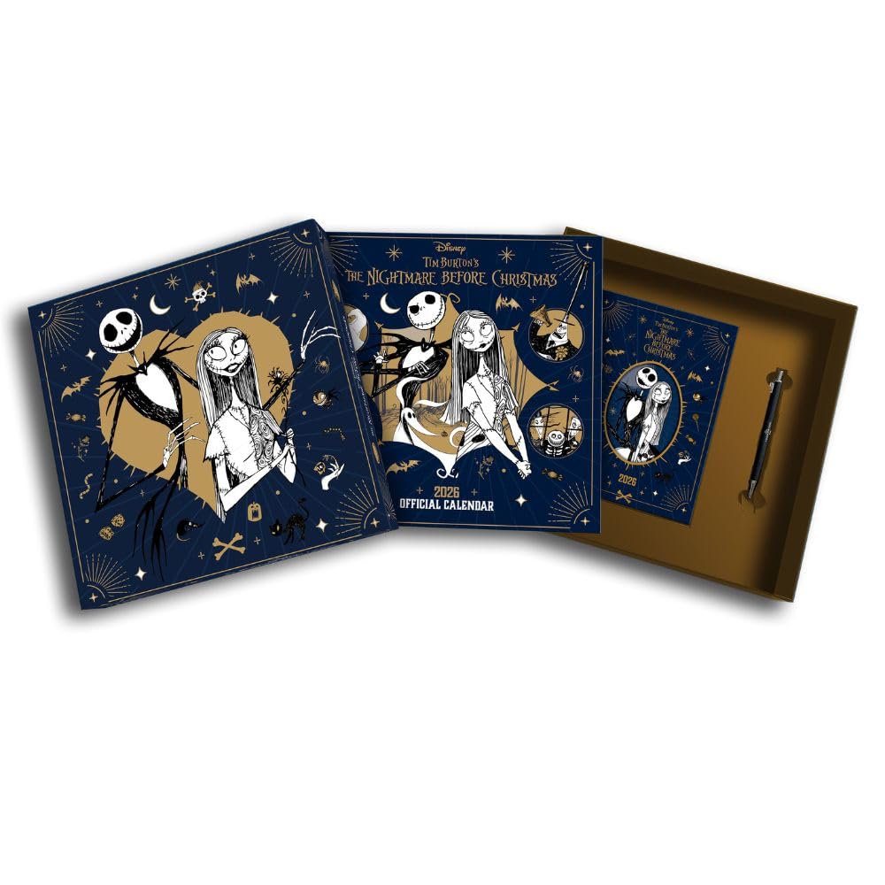 2026 CALENDAR, DIARY & PEN THE NIGHTMARE BEFORE CHRISTMAS GIFT BOX SET OFFICIAL PRODUCT