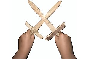 12-Inch Immersive Wooden Swords: Ignite Imaginative Play and Physical Exercise