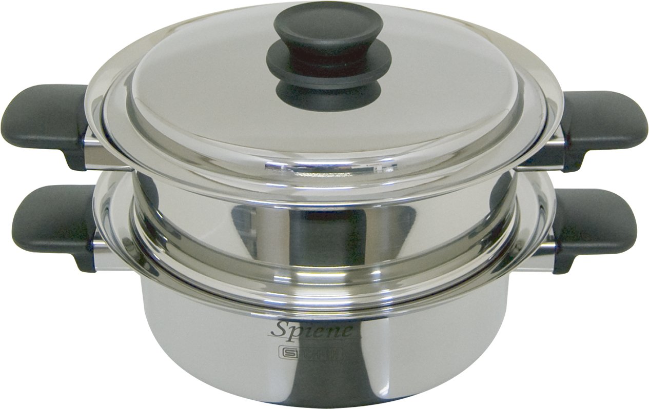 二段蒸し器 新潟発　ウルシヤマ金属 23センチSPNS-23SM 二段蒸し器 新潟発 ウルシヤマ金属 23センチSPNS-23SM 二段蒸し器 新潟発