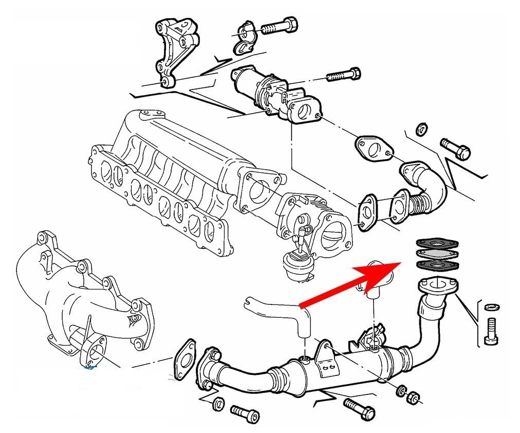 Kit Annulaire Valve EGR Pour Astra Meriva Vectra - Émulateur Valve EGR 1.3 1.9 2.4 JTD JTDM CDTI - 55205455 55186214