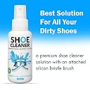 Jems Enterprise Shoe Cleaner Kit | Fast-Acting Cleaner with Shoe Brushes & Towel, White Shoe Cleaner Kit, Sneaker Cleaning Kit | For All Types of Shoes | Yellow Edge Reducing Agent (1) gallery image