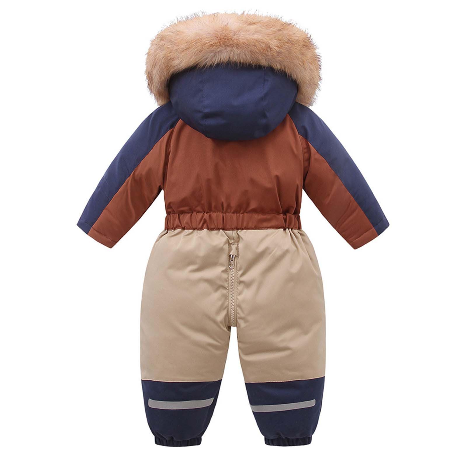 Générique Combinaison Ski GarçOn, Combinaison de Ski Garçon à Capuche Pantalon de Salopettes Et Pantalons Tenue Neige pour Fille Enfant Hiver 5-10 Ans