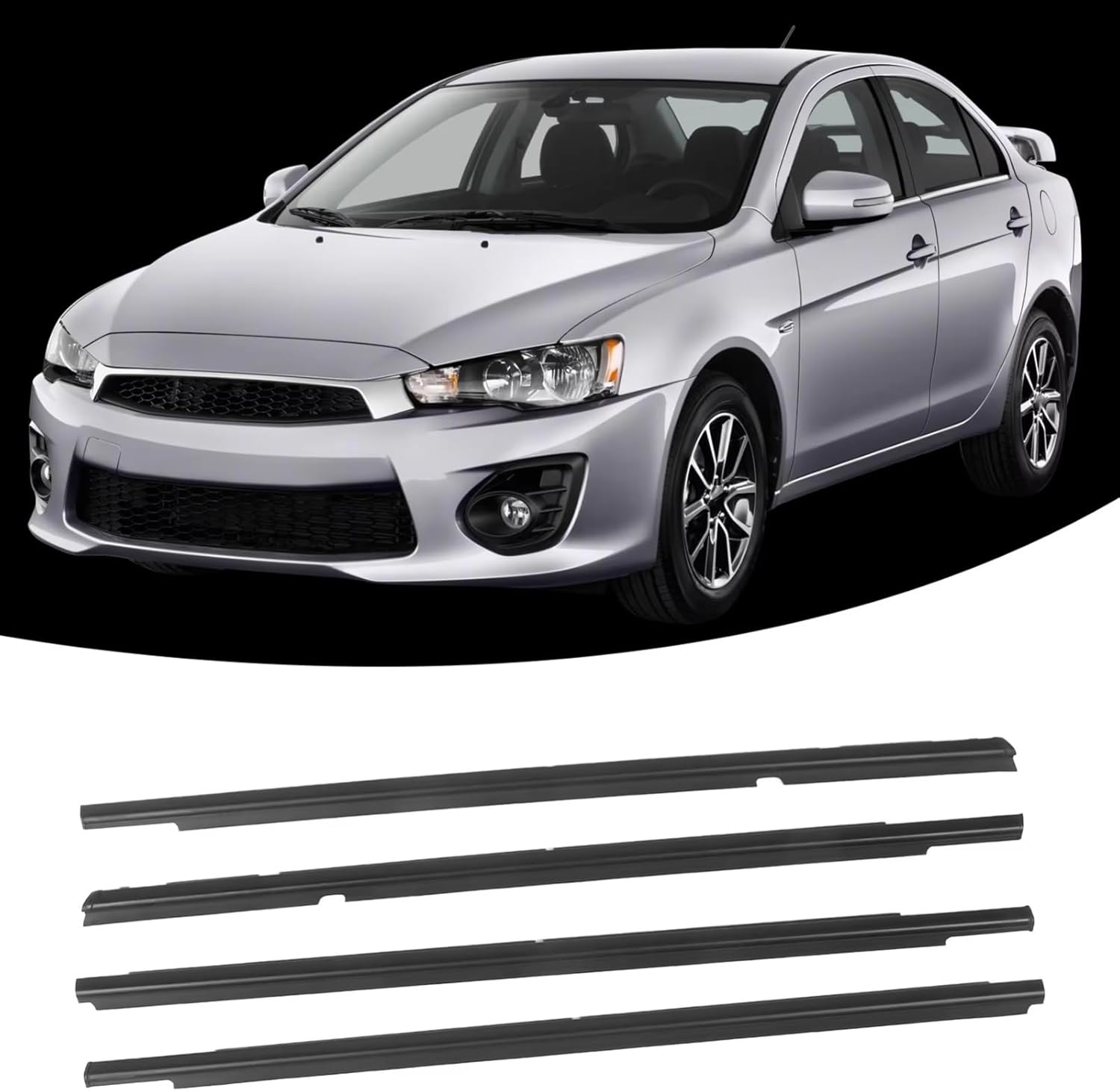 カーシールストリップ Compatible With Mitsubishi For Lancer 2008-2017 シーリングトリ