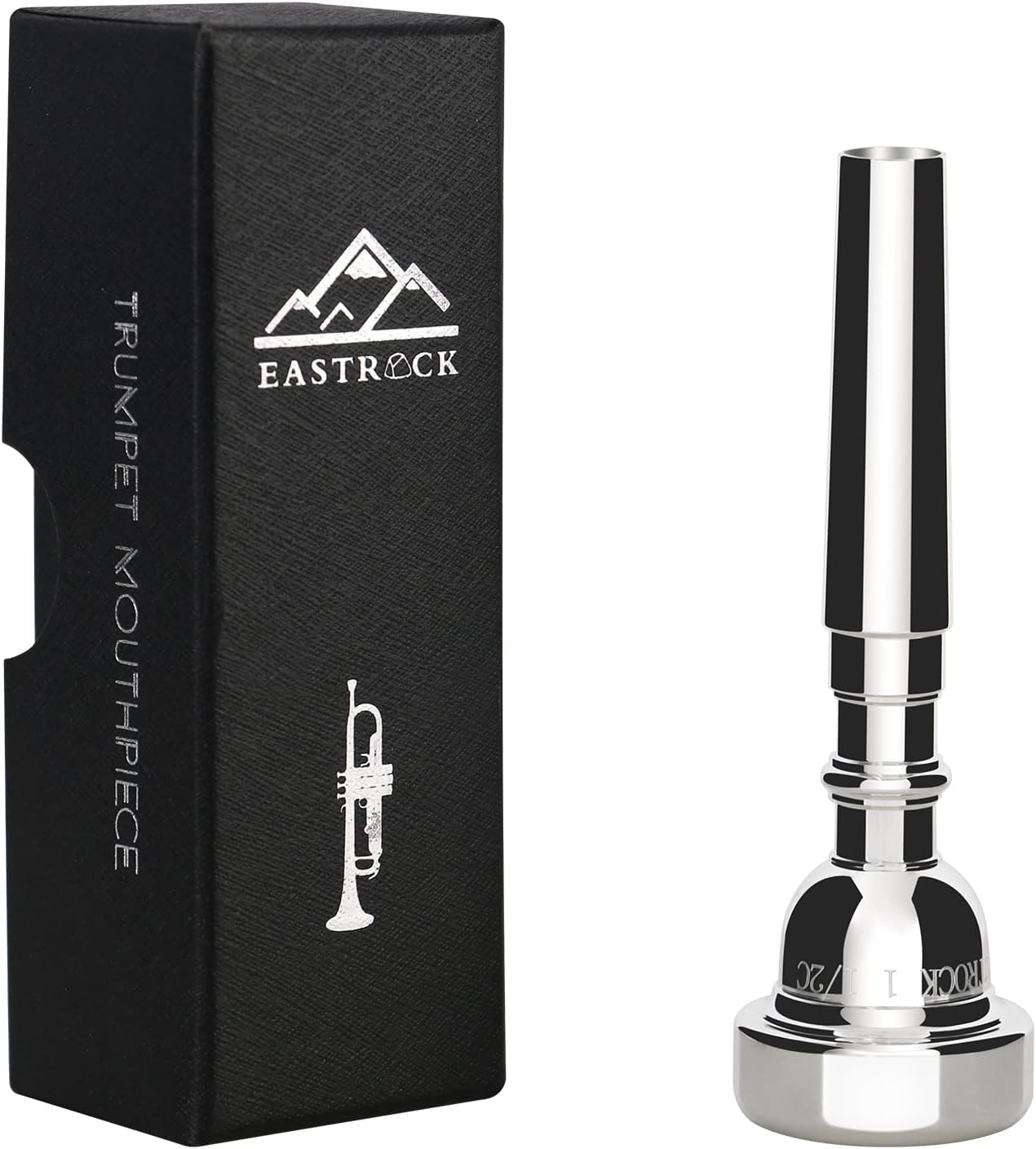 - EastRock 1.5C Trumpet Mouthpiece Silver Plated Bb Trompeta Mouthpiece Trumpet Instrument Accessories Vacuum Packed