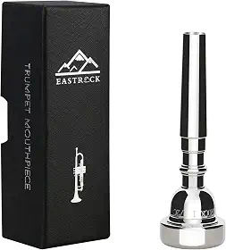 EastRock Bocal de trompete 1,5C banhado a prata Bb Trompeta Bocal Trompeta acessórios de instrumento embalados a vácuo