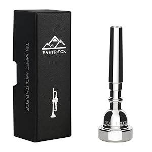 EastRock 1 5C Trumpet Mouthpiece Silver Plated Bb Trompeta Mouthpiece Trumpet Instrument Accessories Vacuum Packed