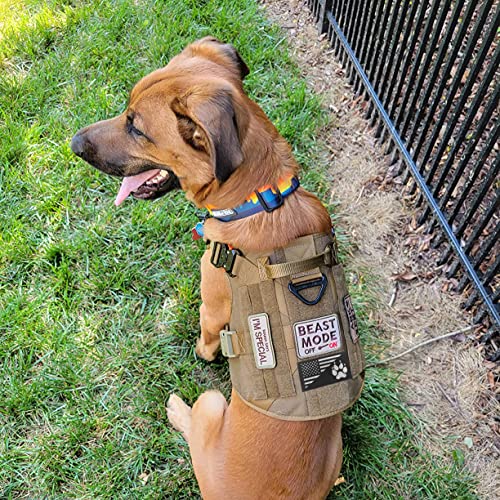 2Pcs Ir Reflective Dog Paw Patches K-9 Usa Flag Infrared Tactical Morale Embroidered Patch Applique With Hook And Loop Fastener Backing For Dog Vests Harnesses #TOP4