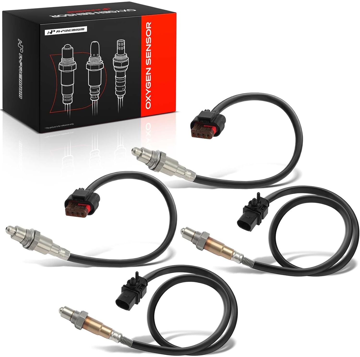 A-Premium O2 Oxygen Sensor Compatible with Ford F-150 F150 2021, Expedition 2018-2021, 3.5L, Downstream and Upstream, Set of 4