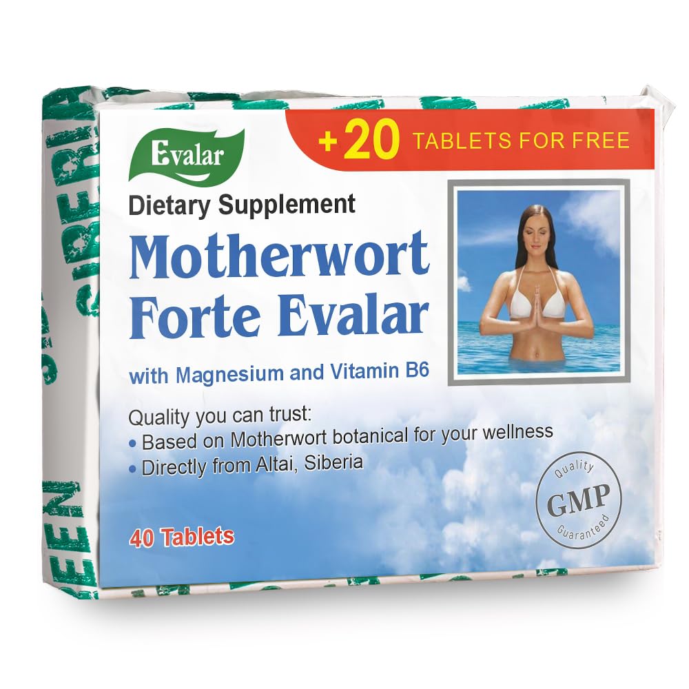 Motherwort Forte by Evalar Siberian Herbs 40 Tabs