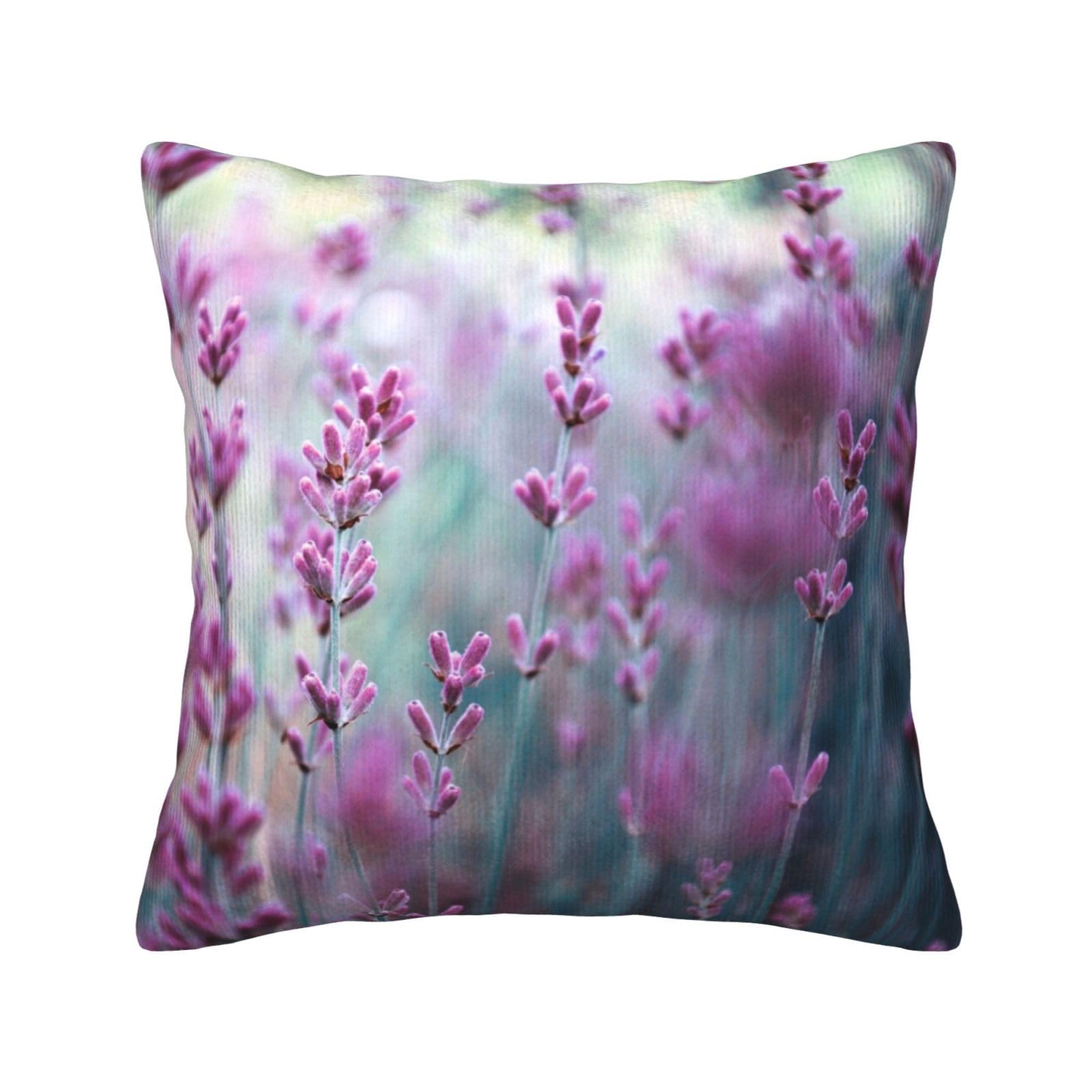 Housses de coussin parfumées lavande 45x45 cm déco canapé lit chambre salon TOMPPY