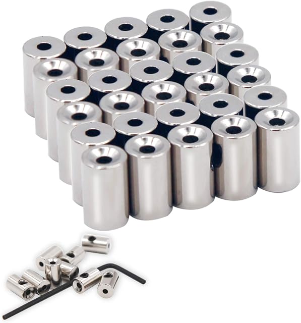 EuTengHao 30 Pieces Pin Keepers Pin Locks Pin Backs Clasp Locking Pin Keeper Backs Locking Pin Backs (9mmx5.5mm,Silver)