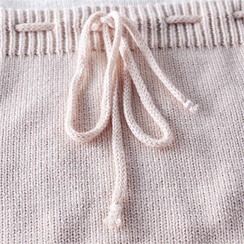 Wallarenear Newborn Baby Girl Sweater Romper Heart Long Sleeve Knitted Bodysuit Jumpsuit Fall Winter Clothes Valentine's Day Outfits (Apricot, 6-12 Months) #TOP3