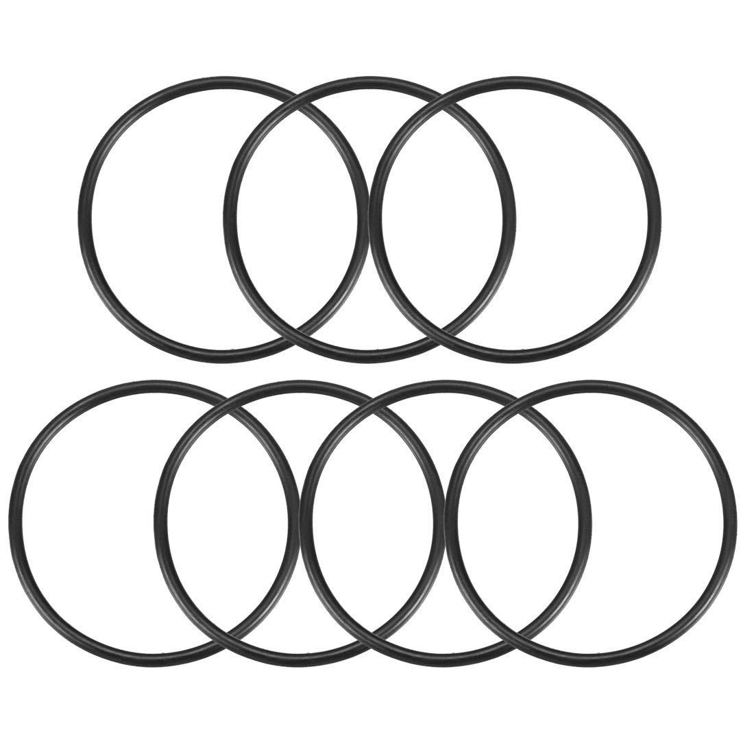 Sourcingmap Nitrile Rubber O-Rings, 65mm OD 59mm ID 3mm Width, Metric Sealing Gasket, Pack of 7