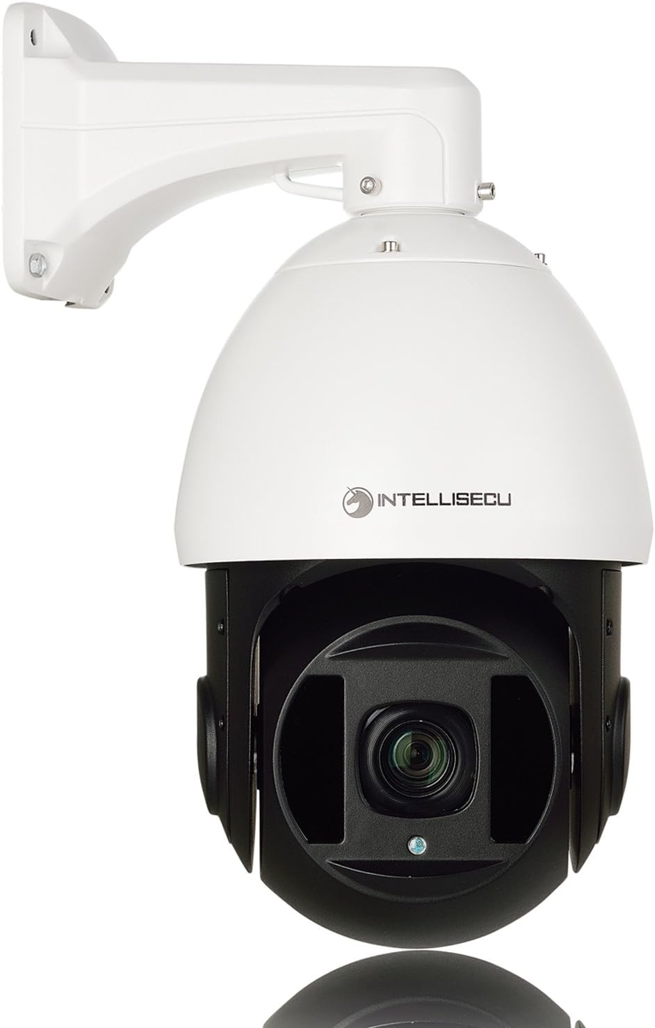 IntelliSecu 7" Analog 1000TVL. 30x Optical Zoom. 10x Digital Zoom. Intelligent IR Middle Speed PTZ Dome Camera. Up To 500ft (150M) IR Distance. IP66 Weatherproof; CS-AMRK710